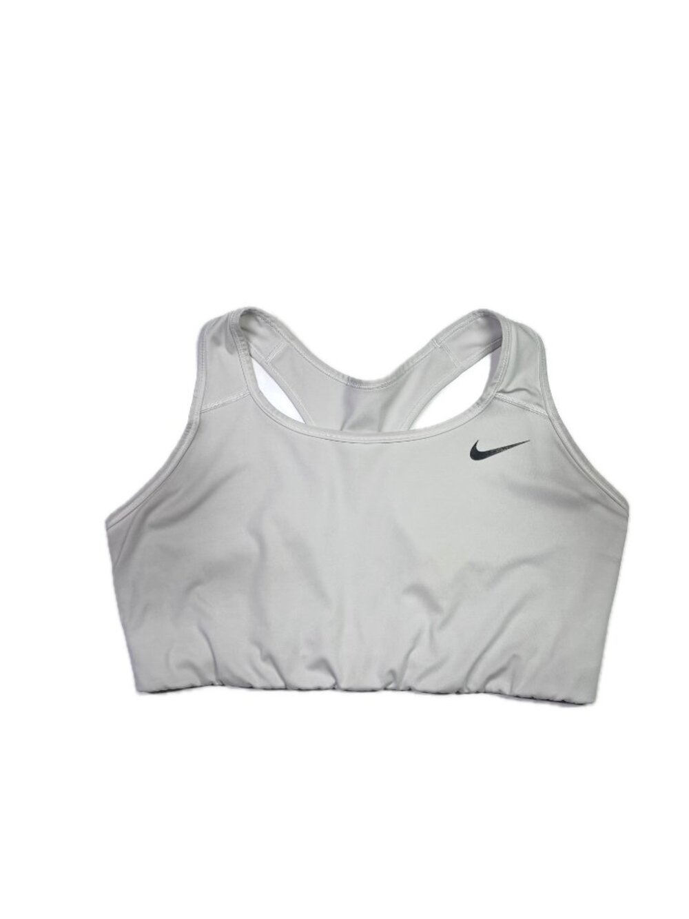 Nike Dri-Fit Women's Plus Size 2X Racerback Sports Bra Wireless Pale Grey *Wear